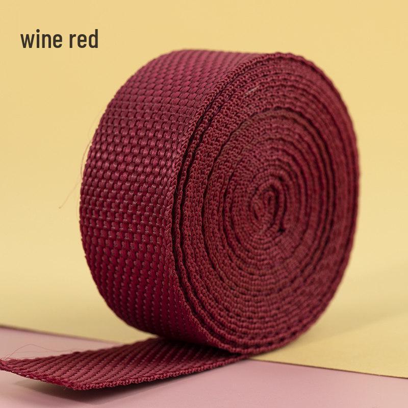 2.5 cm Colored Polypropylene & Nylon Webbing Backpack Strap | Flat Ribbon Handmade Accessories