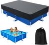 87x59 In Rectangle Pool Cover 7ft Drawstring Design 7 X 4 Rectangular Pool Cover Frame Swimming Pool Cover Oxford for Rectangular Above Ground Pool