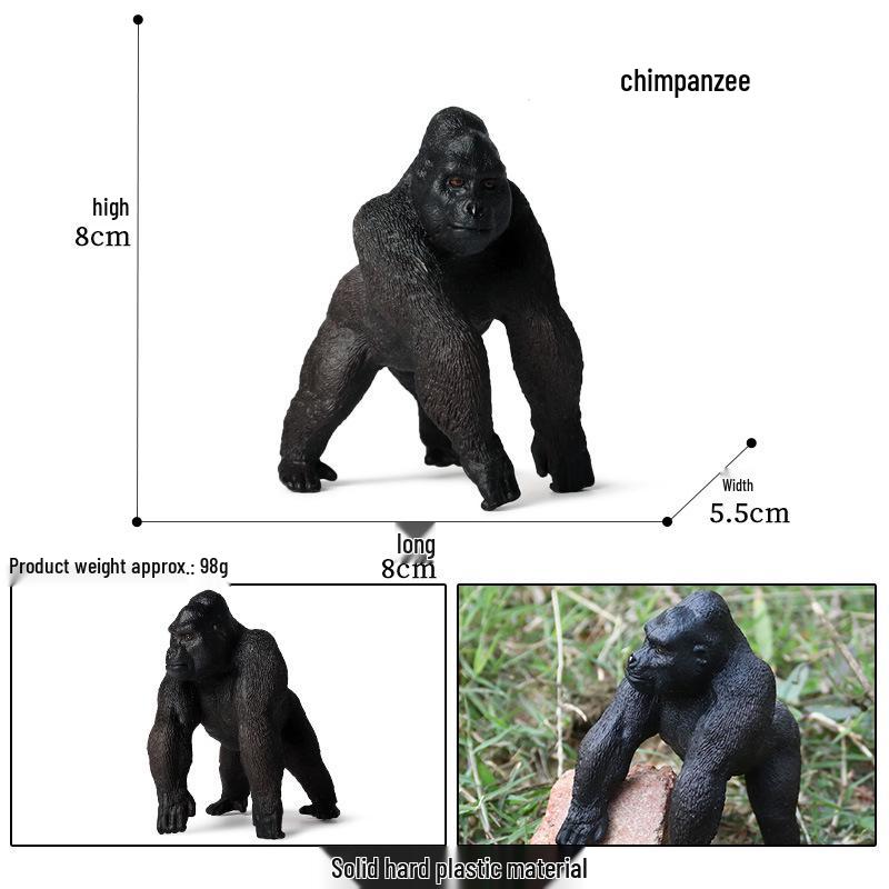 Cross-Border Children's Cognitive Animal Model: Gorilla, Monkey, Ape Toy Ornament