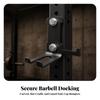 Barbell Hanger Space-Saving Holder with Hook Rust-Resistant for Athletes