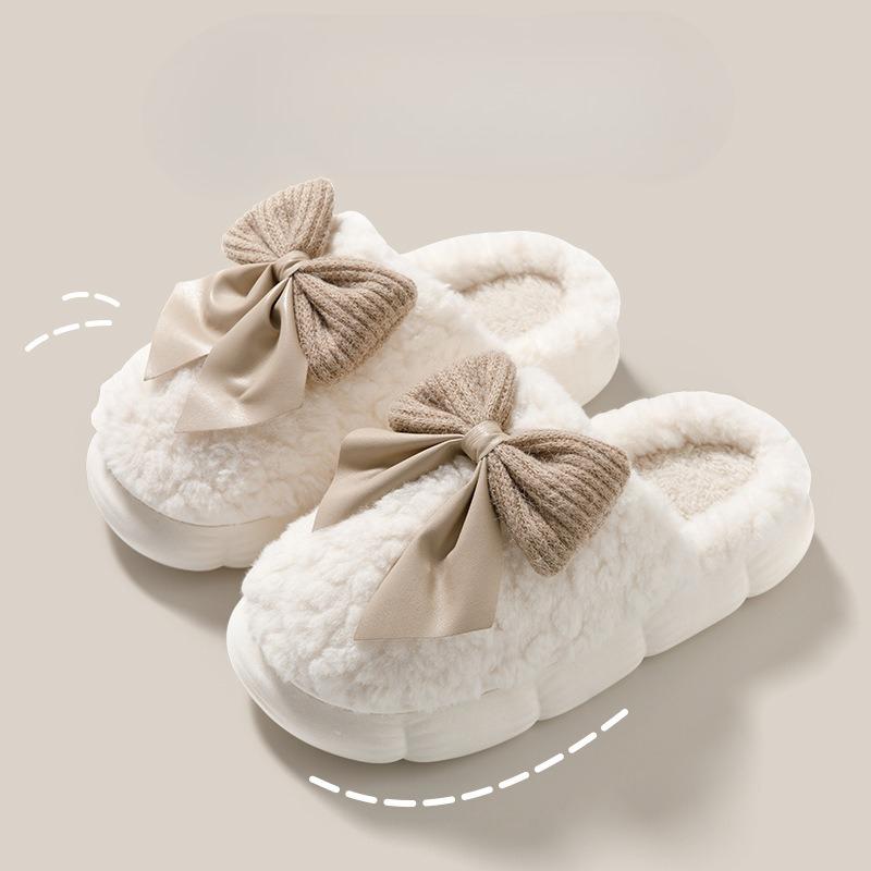 New Indoor Home Thick-soled Warm Slippers for Cotton Shoes and Women
