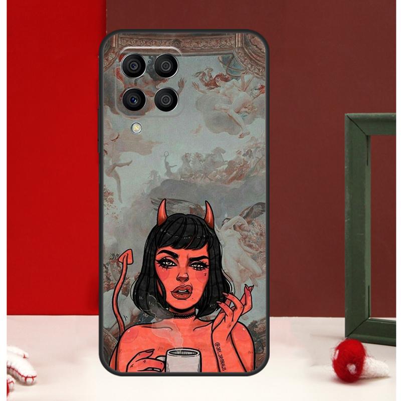 Satan Nun Devil Girl Case For Samsung Galaxy M54 M34 M14 M35 M56 M12 M06 M32 M52 M55 M15 M11 M13 M16 M36 M31 M53