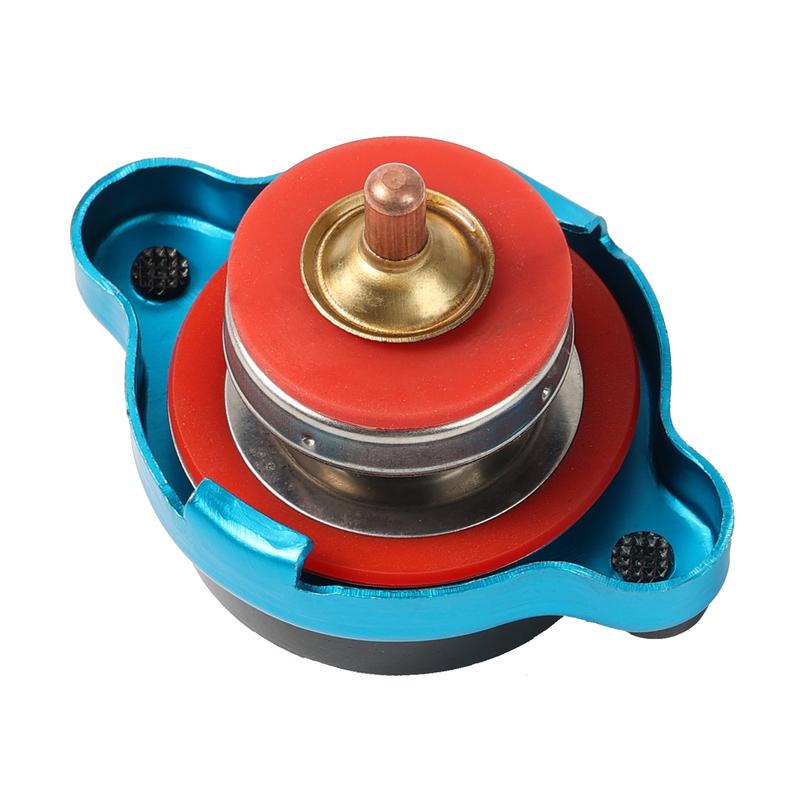 Safe Thermost Radiator Cap Tank Cover Water Temperature Gauge New 1.1 Bar 15.6Psi Big Head Updated DIY Black For Motorcycle Car