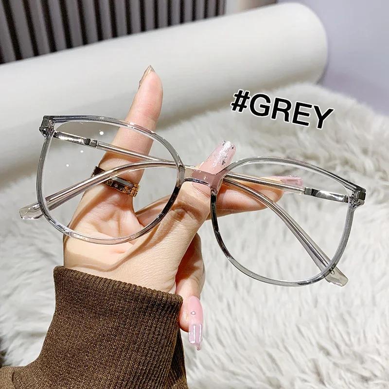 

Сверхлегкие очки с защитой от синего света Новые модные очки для пресбиопии с большой оправой Мужские Женские Очки для чтения Повседневные очки 0