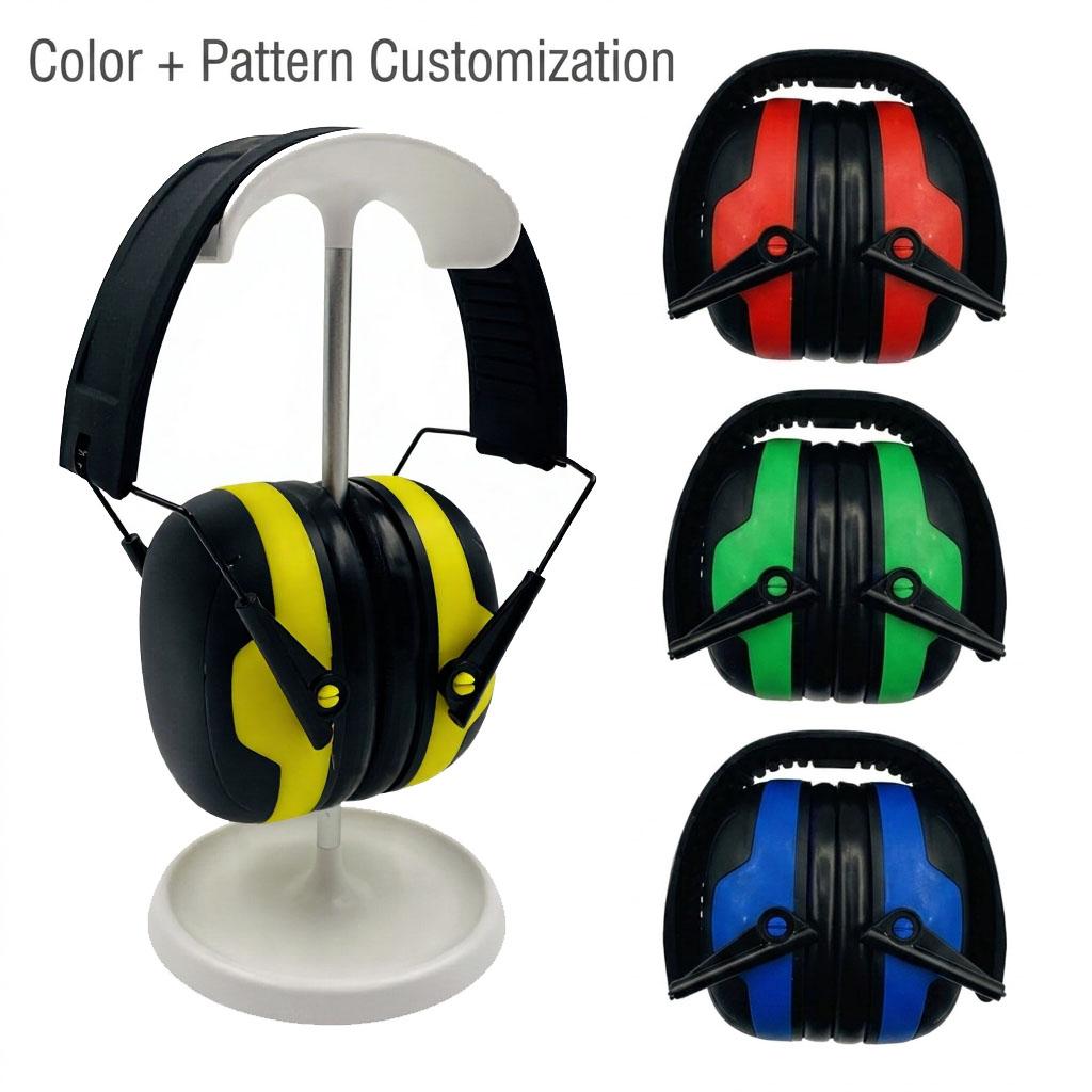 Foldable ABS Headband Type Intrinsically Safe Ear Muff High NRR Noise Reduction CE & ANSI Certified Reusable