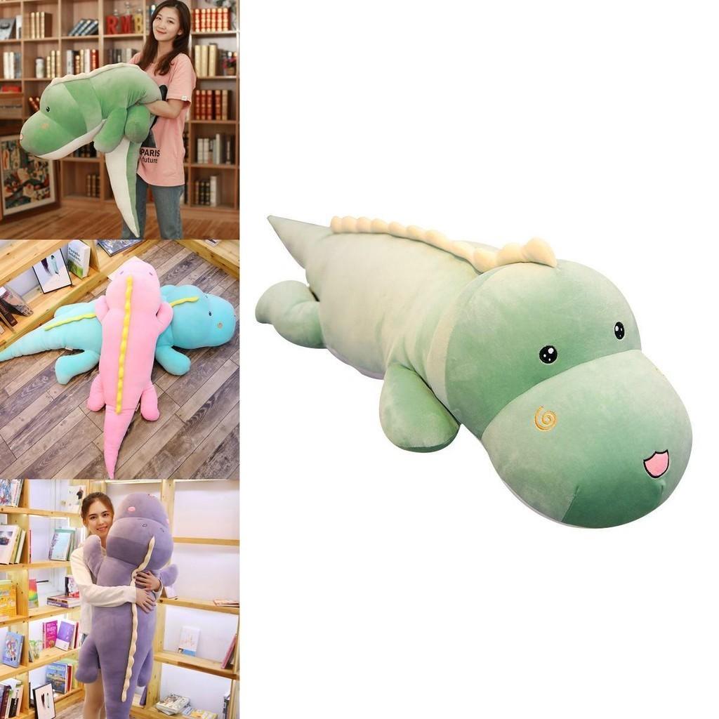 Adorable Dinosaur Stuffed Toy Plush Doll For Girls Comforting Home Decor Pillow