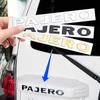 Cwykqr1 1PZ Lettera Logo in Metallo Per Pajero Emblema 3D Adesivi per Bagagliaio Posteriore Auto Lettere per Cofano Anteriore Distintivo Accessori Auto Styling