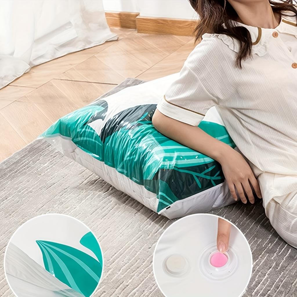 1PC-Reusable Vacuum Storage Bag Travel Clothes Blankets Comforters Compression Space Saving and Special
