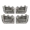 4 Set Maniglie Interne Porta Anteriori Posteriori Sinistra Destra Funzionamento Fluido 1JV461J3AA per Grand Cherokee dal 2005 al 2011