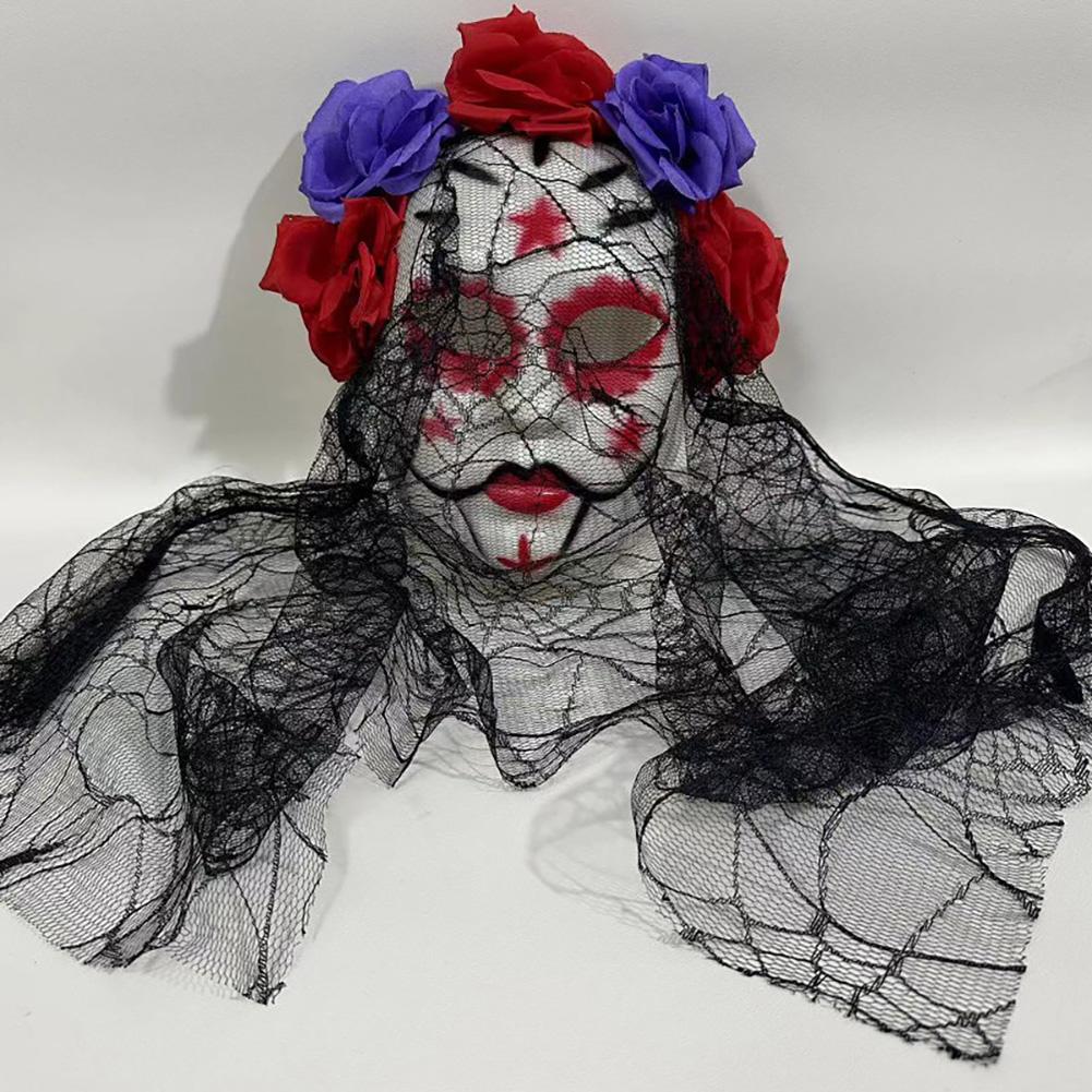 Halloween Cosplay Mask Lace Elegant Gothic Photo Prop Dance Party Mask