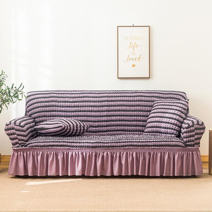 New Bubble Sofa Cover Skirt All-inclusive Fabric Sofa Cover Elastic Lazy Sofa Cover Universal In All Seasons