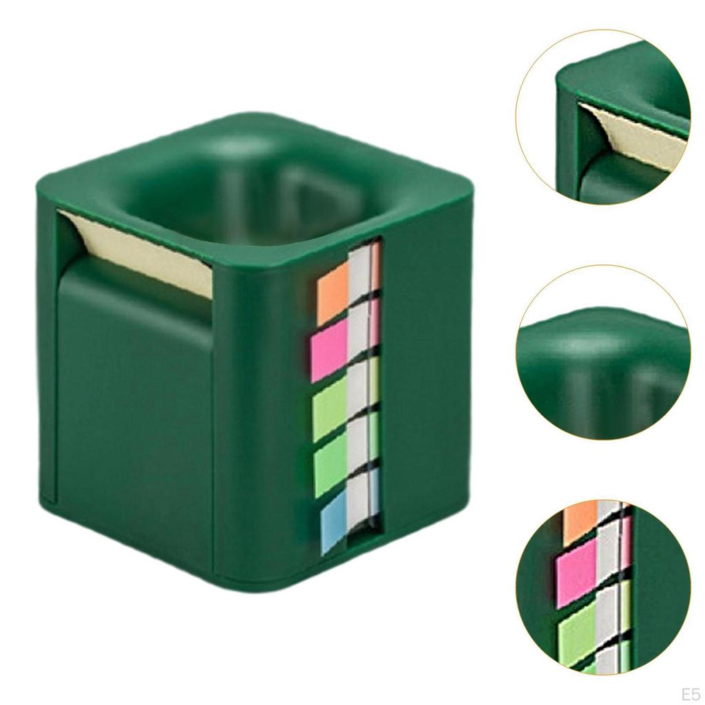 5 In 1 Sticky Note Holder Dispenser Memo Rolls Desktop Storage Index Tabs for Students