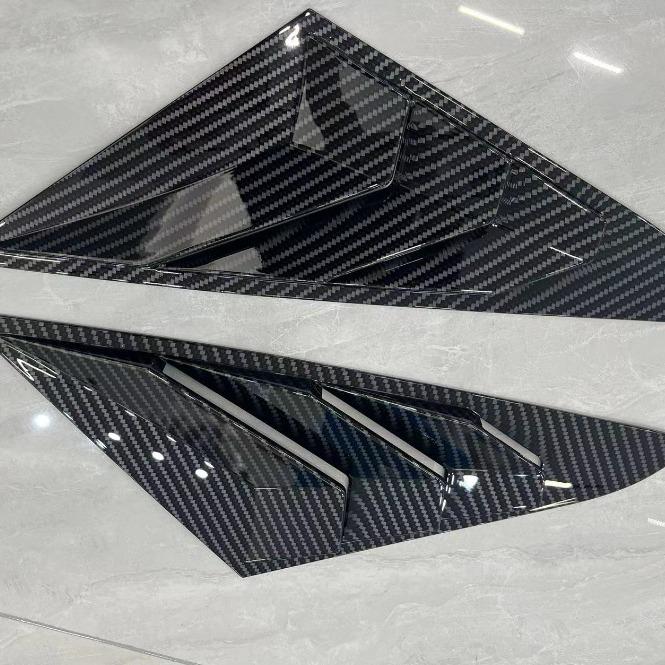 

Hyundai Sonata 9-го поколения (2015-2019) Жалюзи на задние боковые окна, стиль Mustang Glossy Black