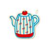 Hand Towel with Hanging Loop Bathroom Hand Towel Lint Shedding Free Cute Kettle Glove Absorbent Towel for Wiping Hands Kitchen Bathroom Use