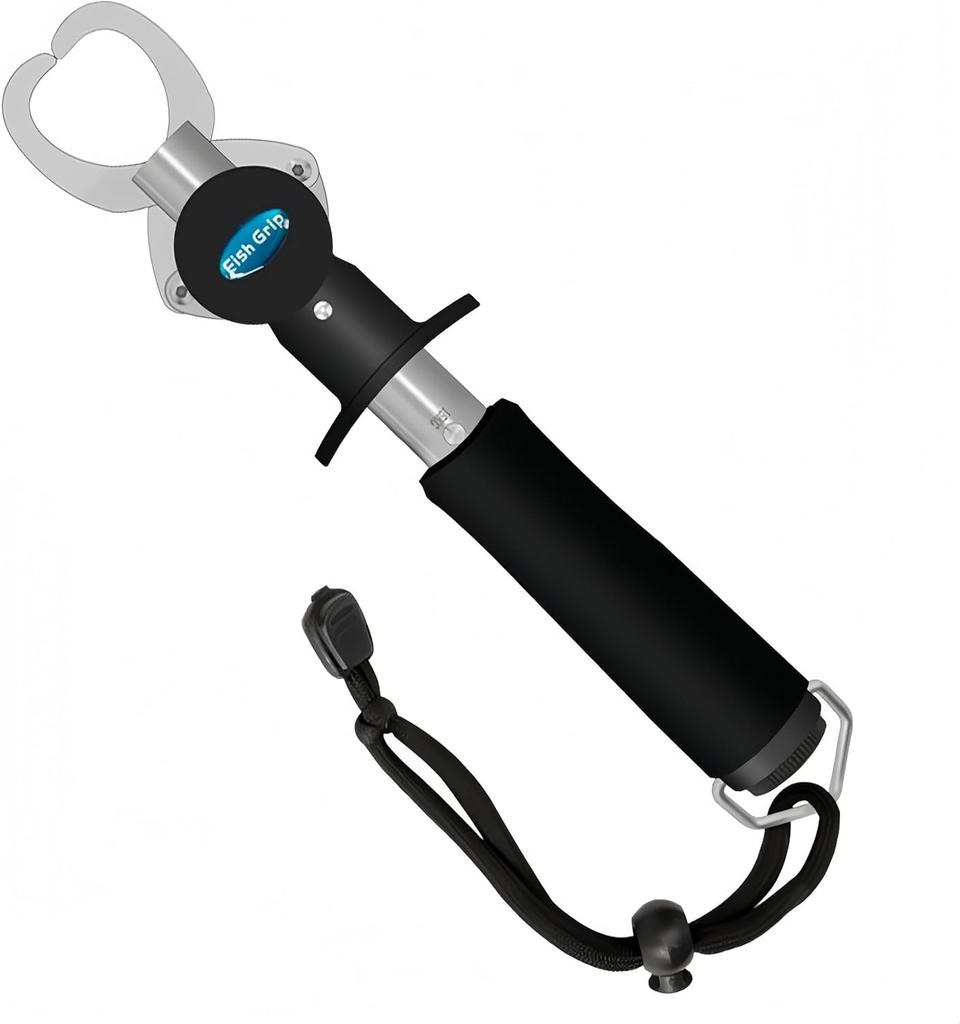 Fish Grip, Fish Catcher, Fish Grabber, Lightweight Fish Gripper, Stainless Steel, Multi-Function Tool, with Scale and Tape Measure, Portable