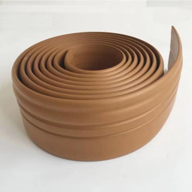 1Rolls 9.8cmx2m Self Adhesive Flexible Foam Molding Trim, Peel and Stick Baseboard Molding Trim, 3D Decorative Wall Lines Wall