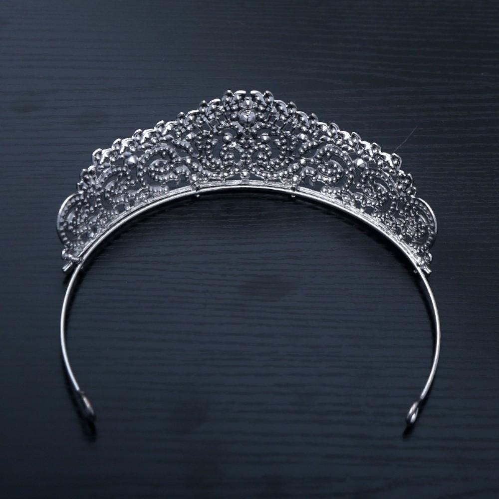 Shiny Rhinestone Tiara Zinc Zinc Alloy Crown Hair Accessory Exquisite Princess Crown  Wedding