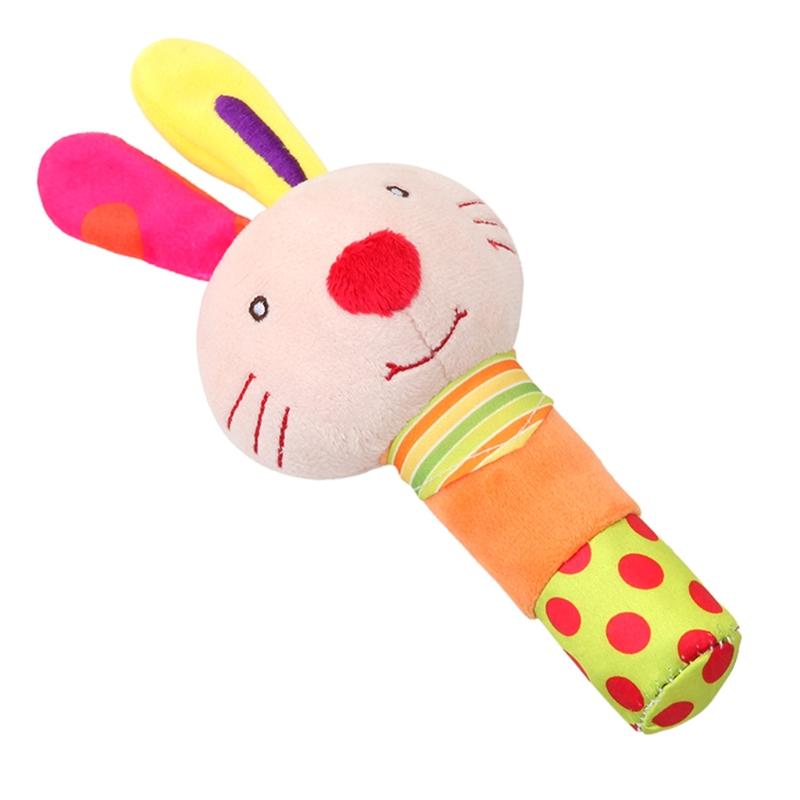 Baby Bed Animal Shaped Supplies Cotton Decoration with BB Call Interactive Toy Infant Gift for Baby Brain Train