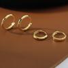 925 Basic Ring Earrings Women's Silver Ring Earrings Silver Ring Earrings Ring Earrings