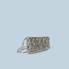 Summer  Blingbling Retro Silver Hollow Design Handmade Beaded Flip Phone Bag Luxury Women Shoudler Bag Lady Crossbody Bags