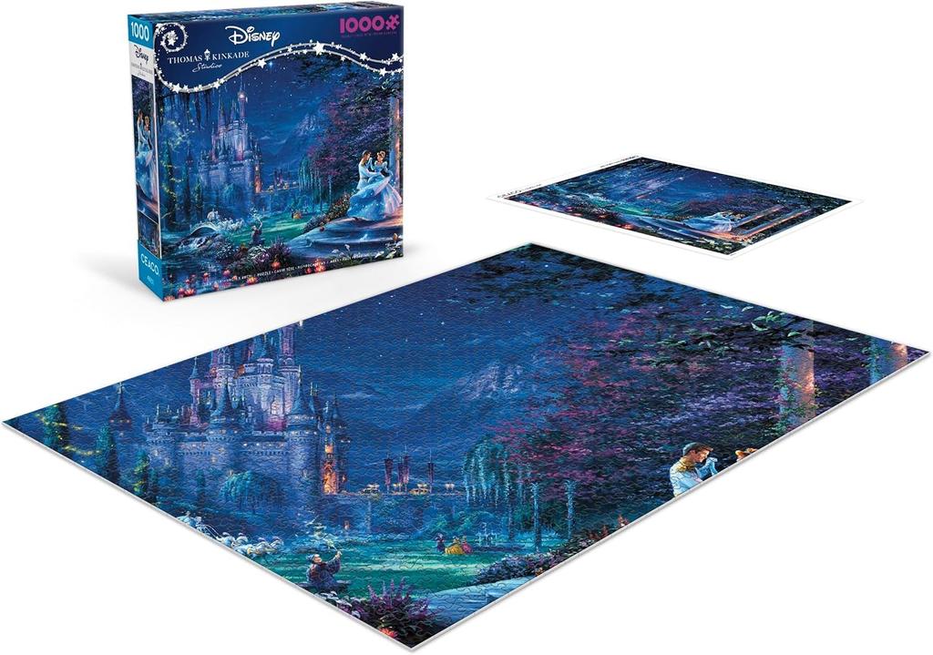 Ceaco Thomas Kinkade Disney Cinderella Dancing in the Starlight 1000 Piece Jigsaw Puzzle - - - - -