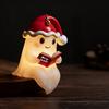 Reading Ghost Night Light Cute 3D Xmas Hat Ghost Bedside Lamp