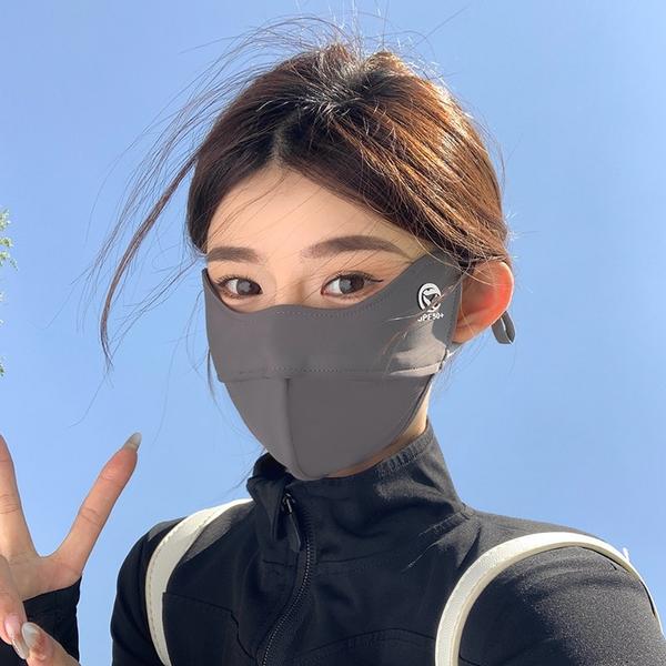 2026 New Ice Silk UV Protection Face Mask, Seamless Wraparound, Eye-Covering Breathable for Women Cycling Sports Outdoor