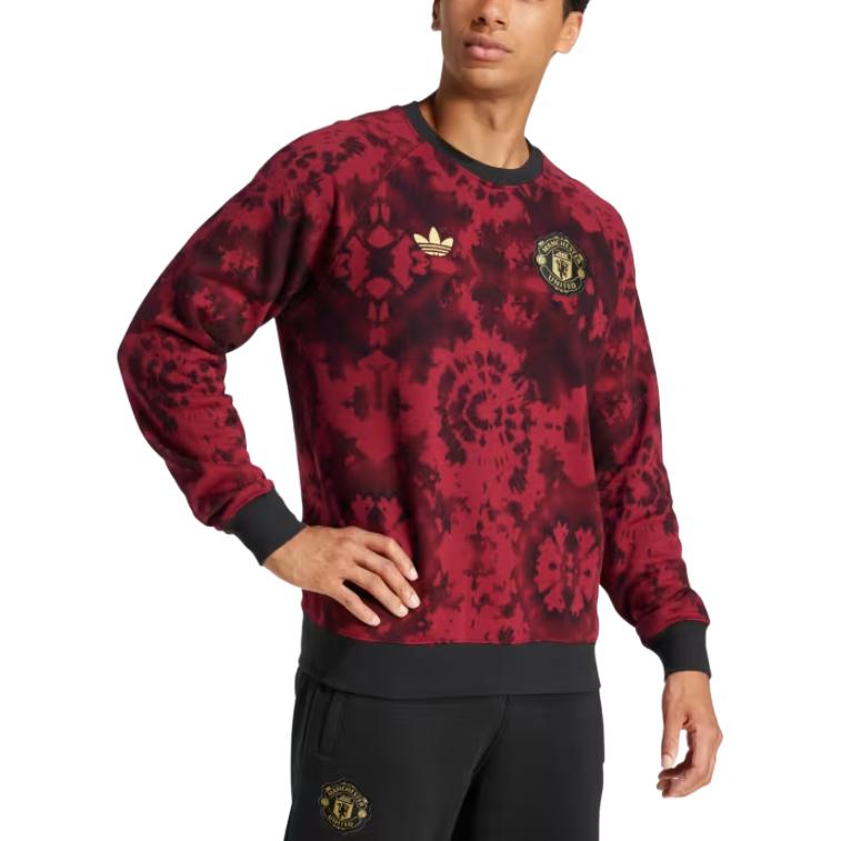 adidas MUFCCNY FW24 Mode Bequemes Vielseitiges Pullover-Sweatshirt Herren Sweatshirt Mehrfarbig JF0364