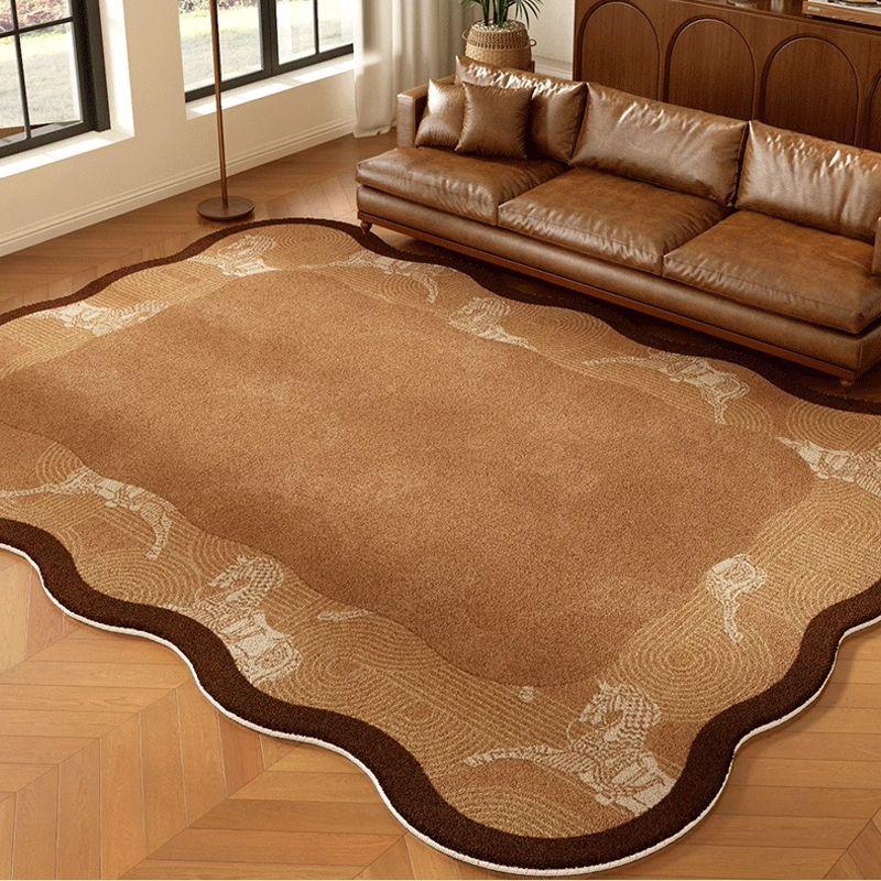 Retro Living Room Carpet Ancient Style High End Sofa Tea Table Mat Room Bedroom Bedside Carpet
