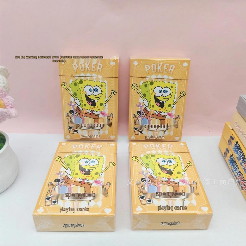 Anime SpongeBob Cute Holiday Playing Cards – Cartoon Entertainment & Stress Relief Game Cards