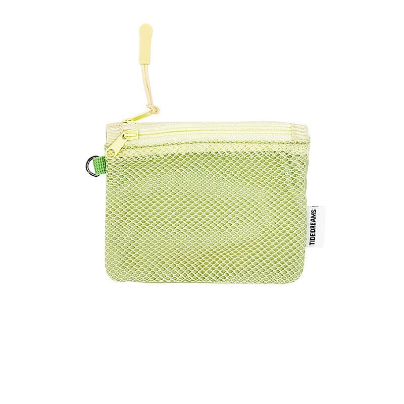 Mesh Cosmetic Bag Portable Mesh Storage Pouch Lightweight Sundries Storage Bag Multi-purpose Square Coin Purse with Zipper