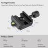 Haoge Quick Release QR Clamp Adapter Converter, Compatible with Manfrotto RC2 System and Arca-Swiss.
