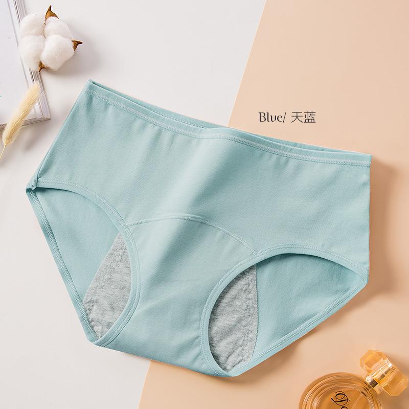 

Женское физиологическое нижнее белье со средней талией, герметичные санитарные брюки, дышащие женские треугольные брюки XXL