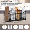 Cutlery Holder Flatware Organizer Kitchen Spoon Fork Utensil Storage Basket Metal Large Capacity Home Cooking Accessory