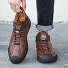 Fashion Men's Leather Boots, Casual Shoes, Men's Shoes, Outdoor Breathable Casual Shoes, Handmade Soft Men's Casual Shoes