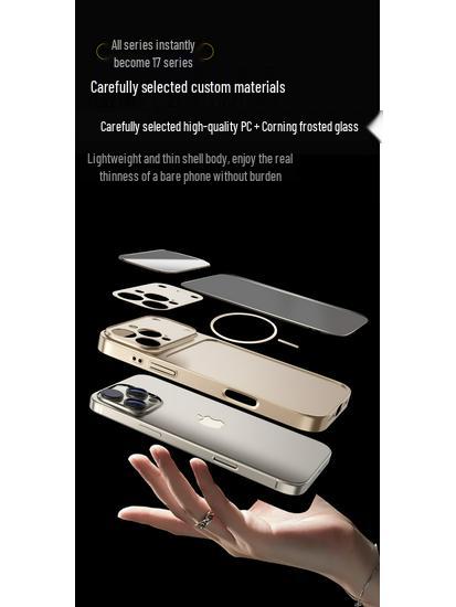 Corning Mattiertes Magnetisches Hautgefühl Glas Stoßfestes Case für iPhone 17 Pro Max