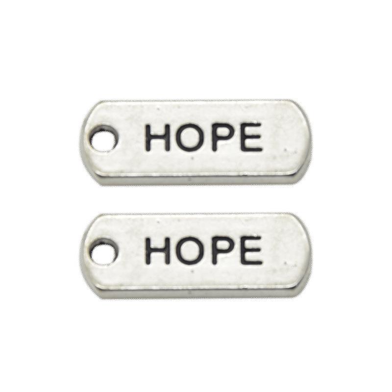 Pendentif étiquette mot inspirant doré vintage DIY pour la fabrication de bijoux