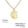 Jeshayuan Small Size 12 Constellations Pendant Necklace For Women Moon Virgo Leo Taurus Gemini Choker Party Lucky Jewelry Gift