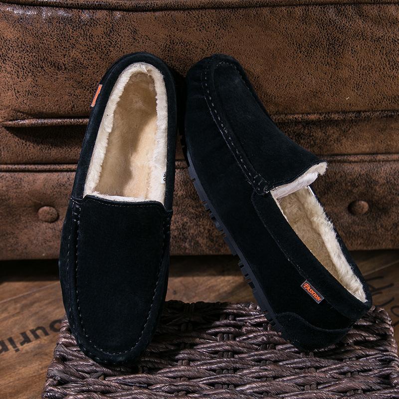 

Замшевые кожаные мокасины мужские повседневные туфли-лодочки мокасины мужская обувь зимние мужские кроссовки слипоны мужская обувь для взрослых роскошь 43 чёрный
