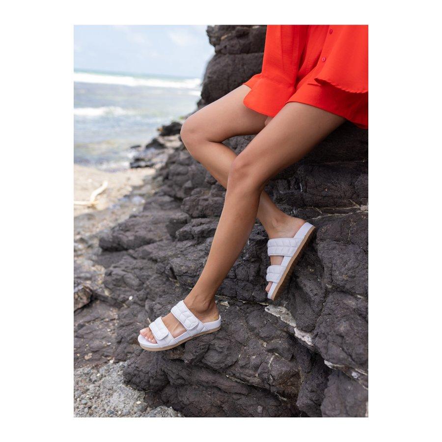 

Женские летние повседневные тапочки из натуральной кожи