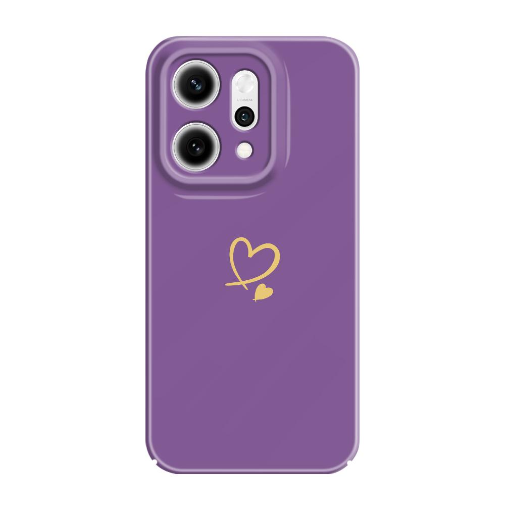 

Simple Love Phone Case For OPPO Reno 14 14F 13 13F 12 12F 11 11F 10 8 8Z 8T 7 7Z Pro 4G 5G Film Hard Cover OPPO Reno 10