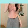 Pink Short Sleeve T Shirt With Embroidery For Elegant Casual Wear
