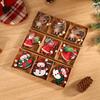 Creative Wooden Snow Elk & Santa Christmas Tree Ornament for Shop Windows