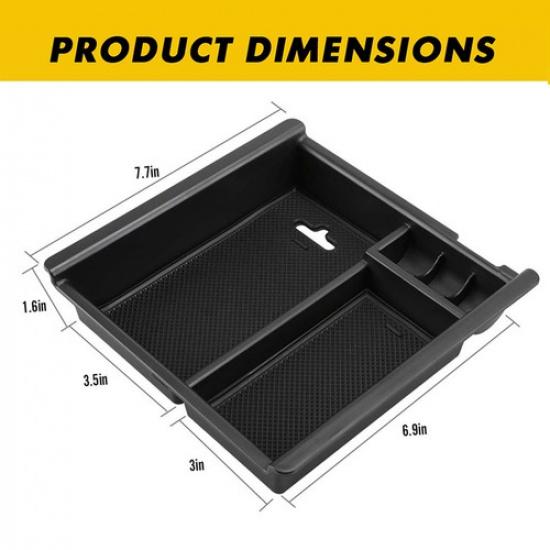 Car Center Console Armrest Storage Box Organizer Tray For 2016-23 Toyota Tacoma