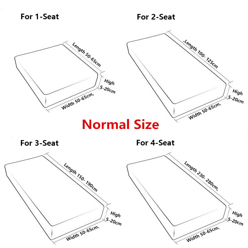 1 Stück Elastischer Sofasitzkissenbezug Stuhlbezug Stretch Waschbar Abnehmbarer Überwurf 1/2/3/4 Sitzer Spandex Bedruckter Sofaschutz