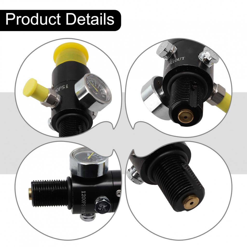 Thread Air Tank Regulator With Gauge 1200Psi M18*1.5