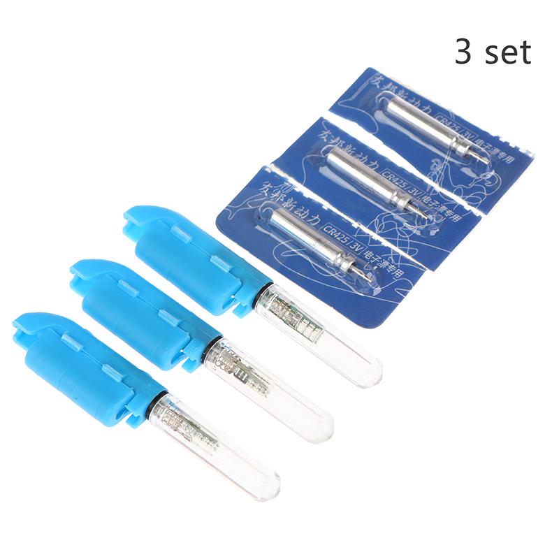 1/2/3Sets Fishing Rod Light Stick For Night Fishing Comes With Cr425 Battery And Removable Float Tackle Night Rock Fishing