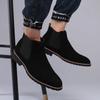 Fashion Men Ankle Boots British Style Suede Leather Boot Fashion Chelsea Boots for Men Business Dress Boots High Top Casual Booties