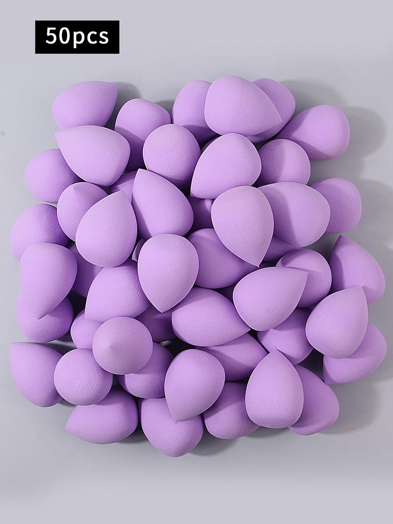 2-100PCS Clove purple Makeup Egg Dry and wet dual-purpose sponge egg Foundation and concealer special makeup powder puff
