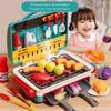 Electric Pretend Play BBQ Grill Set With Spray Light Music And Color Changing